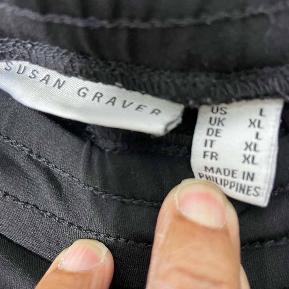 Susan Graver Women's Black Pants Size Large CB-109 - Picture 3 of 4